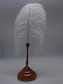 Feather pen 22-022-11-FDL-Single +  Pen rest 11-025-11-Wood